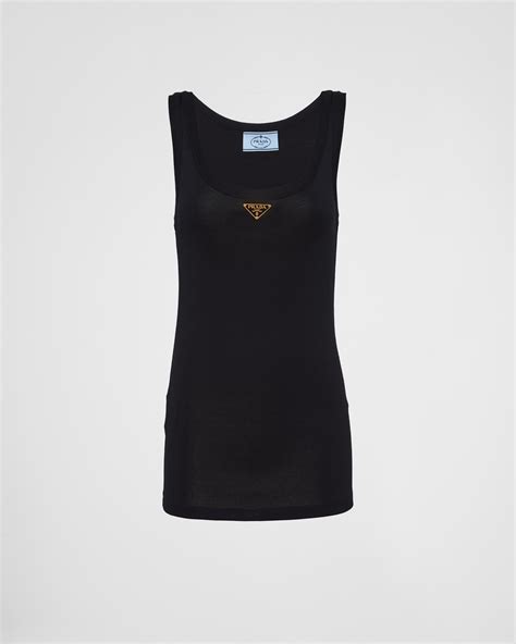 prada black tank top mens|Prada Vests & Tank Tops for Men .